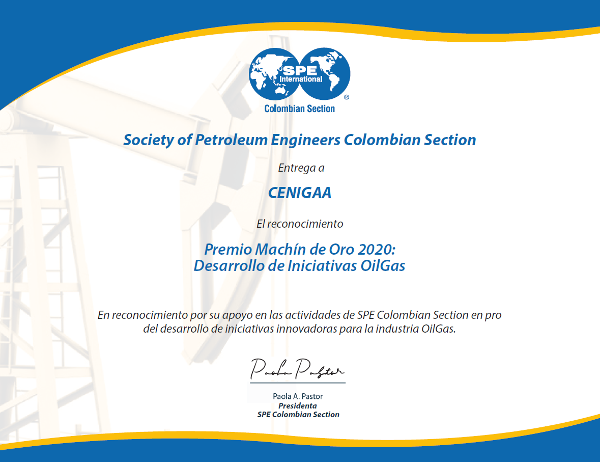 Certificado Premio Machín de Oro 2020
